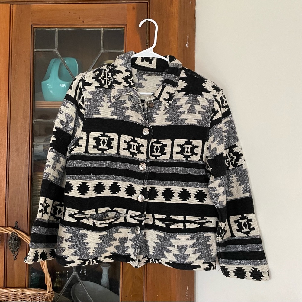 VINTAGE TAPESTRY BLANKET COAT JACKET